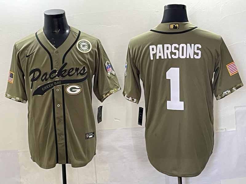 Men Green Bay Packers #1 Parson green Nike NFL 2025 jersey 33